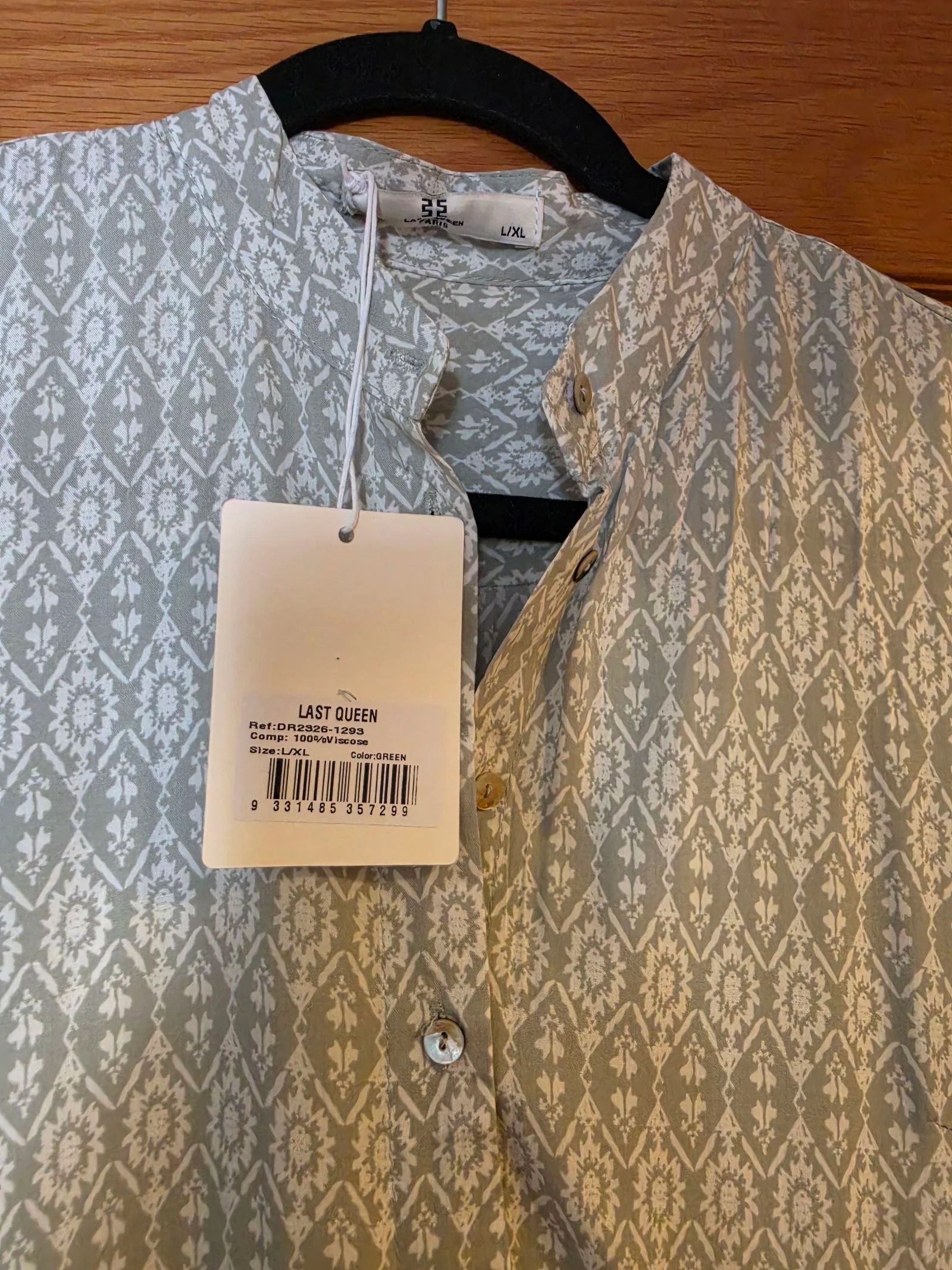 Vestido longo verde estampado boêmio Last Queen Paris G/GG – photo 3
